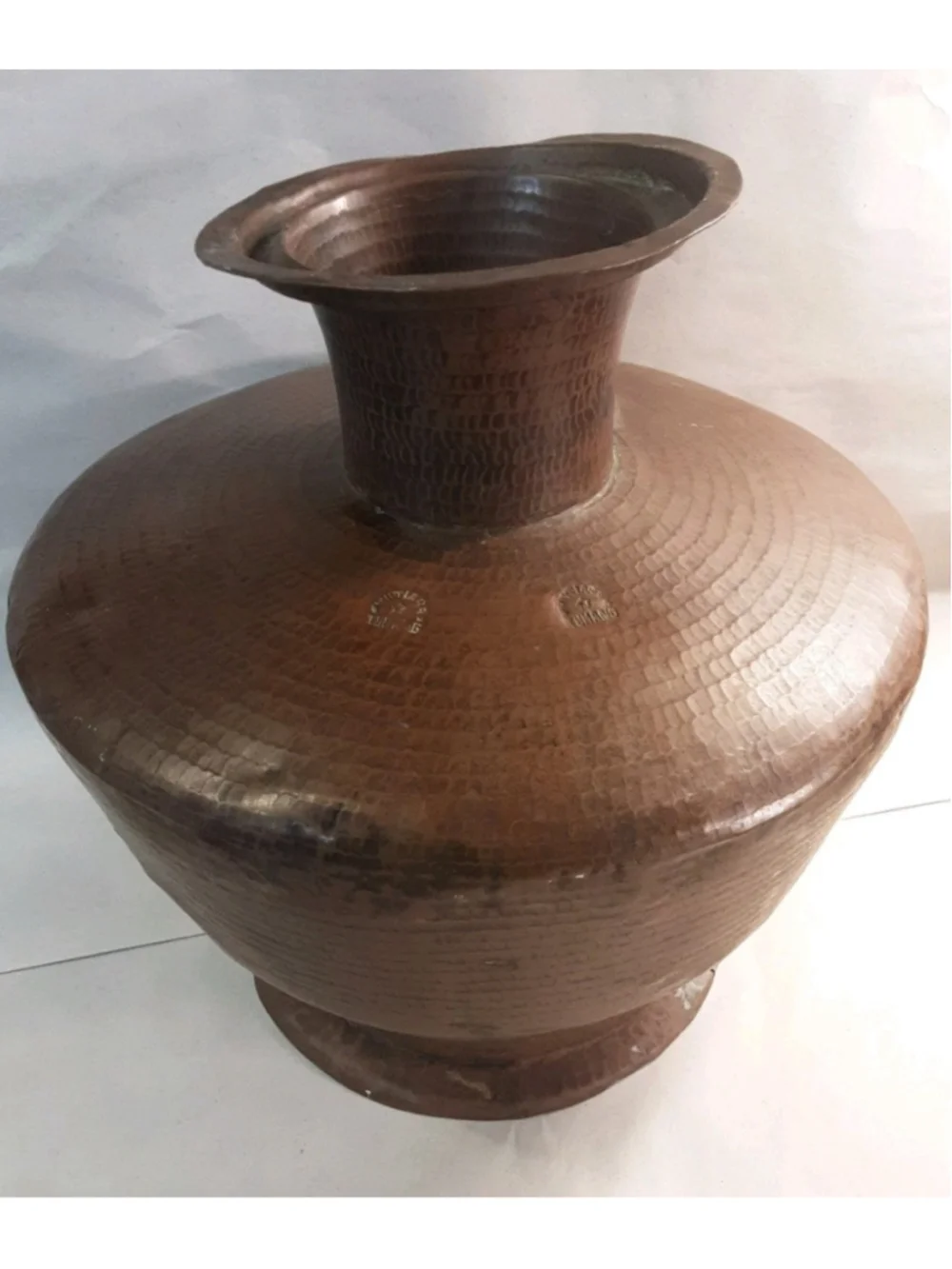 VTG Sumatra-Artisan Hand Hammered Copper Water Jar 12